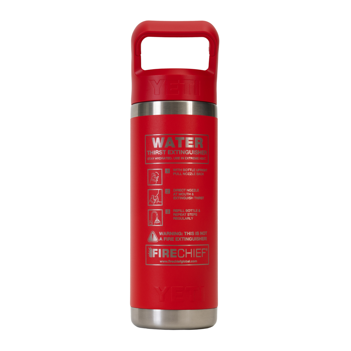 Firechief® Branded Yeti Rambler Straw Cap Bottle (532 ml)